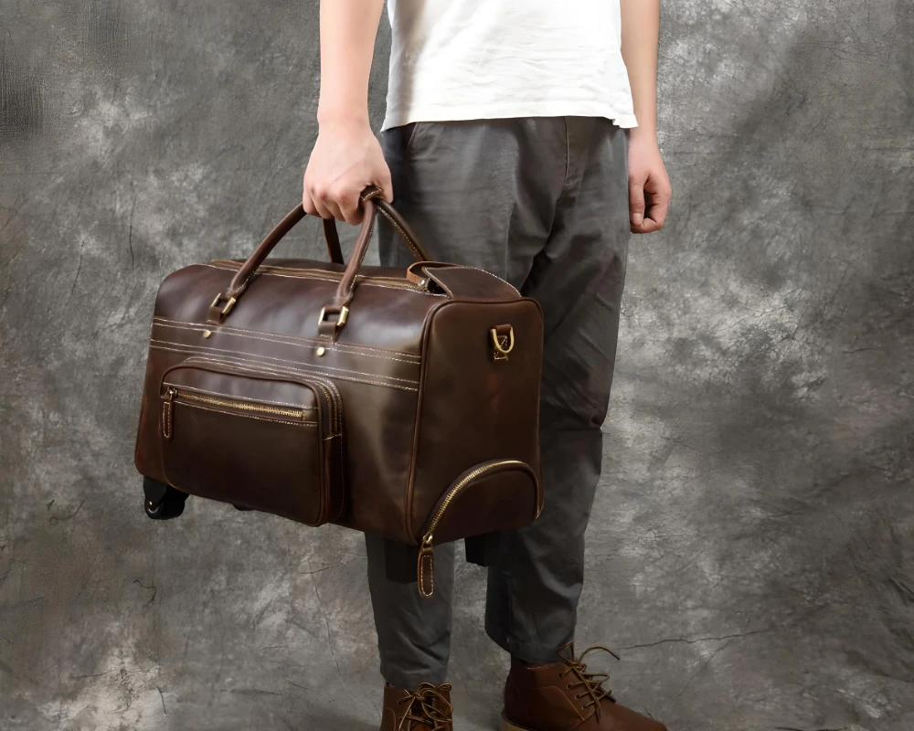 men's luggage with wheels